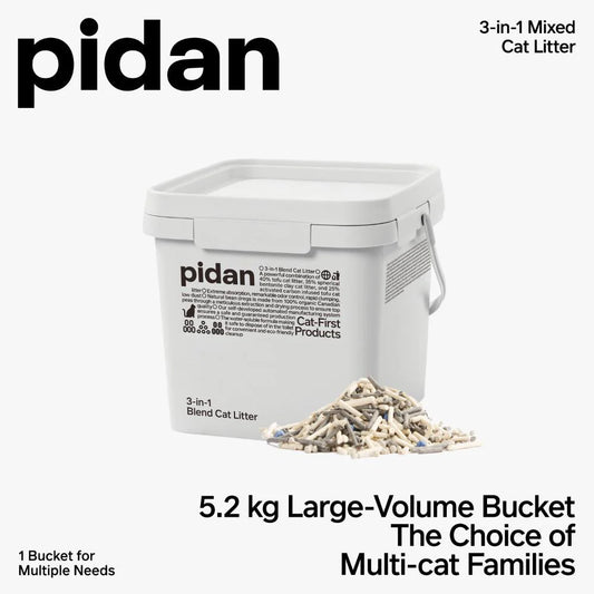 3-in-1 Blend Cat Litter (Tofu, Spherical Bentonite Clay, Activated Carbon Infused Tofu)